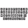 Black 4" Tiles Uppercase Ready Letters, 150 Pieces Per Pack, 2 Packs