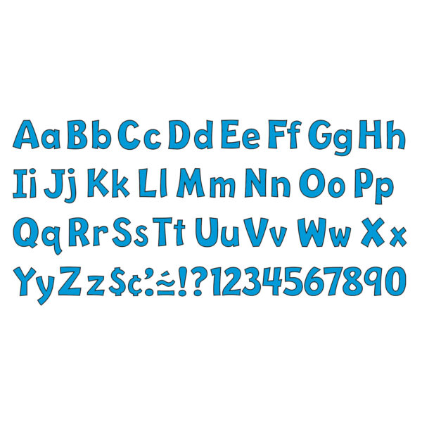 Blue 4" Playful Combo Ready Letters, 3 Packs