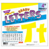 Yellow 4" Friendly Combo Ready Letters, 3 Packs