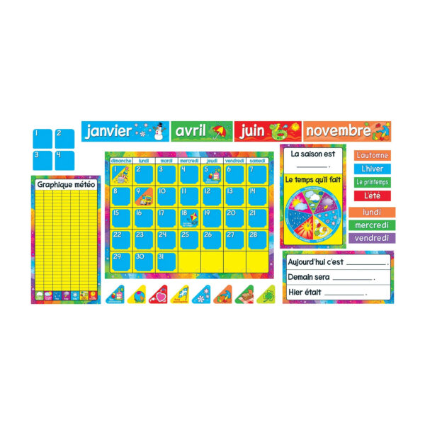 Calendrier Annuel (FR) Bulletin Board Set