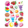 Treat Yourself-Chocolate Mixed Shapes Stinky Stickers, 72 Per Pack, 6 Packs