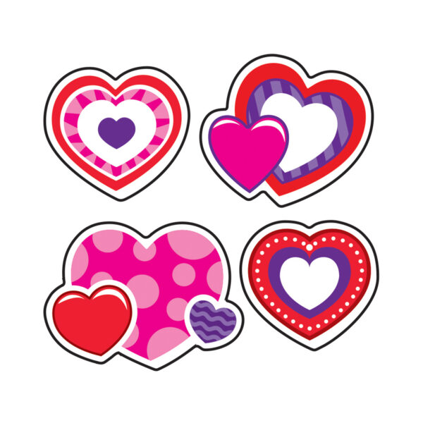 Sweet Hearts-Cherry Mixed Shapes Stinky Stickers, 72 Per Pack, 6 Packs