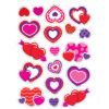 Sweet Hearts-Cherry Mixed Shapes Stinky Stickers, 72 Per Pack, 6 Packs