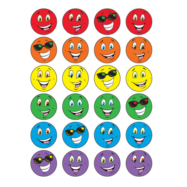 Colorful Smiles-Tutti-Frutti Stinky Stickers, 96 Per Pack, 6 Packs