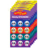 Colorful Skulls-Vanilla Stinky Stickers, 48 Per Pack, 6 Packs