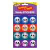 Colorful Skulls-Vanilla Stinky Stickers, 48 Per Pack, 6 Packs