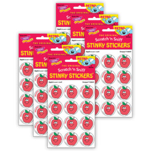 Snappy!-Apple Scented Stickers, 24 Per Pack, 6 Packs