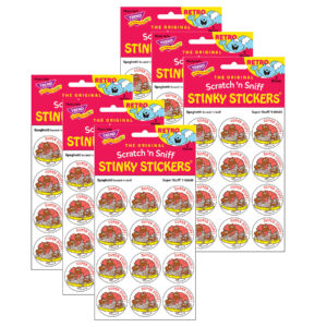 Super Stuff!-Spaghetti Scented Stickers, 24 Per Pack, 6 Packs