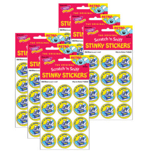 Way to Motor-Old Shoe Scented Stickers, 24 Per Pack, 6 Packs