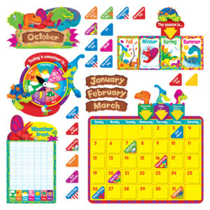 Dino-Mite Pals Calendar Bulletin Board Set