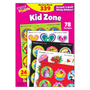 Kid Zone Stinky Stickers Variety Pack, 339 Count