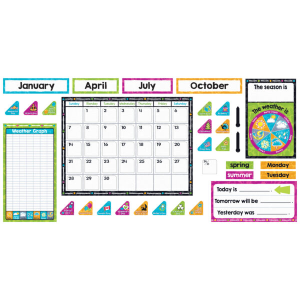 Color Harmony Calendar Bulletin Board Set