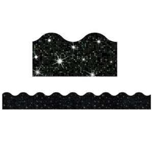 Black Sparkle Terrific Trimmers, 32.5' Per Pack, 6 Packs