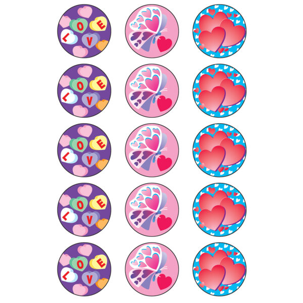 Valentine's Day-Cherry Stinky Stickers, 60 Per Pack, 6 Packs