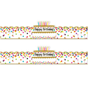 Confetti Happy Birthday Crowns, 30 Per Pack, 2 Packs