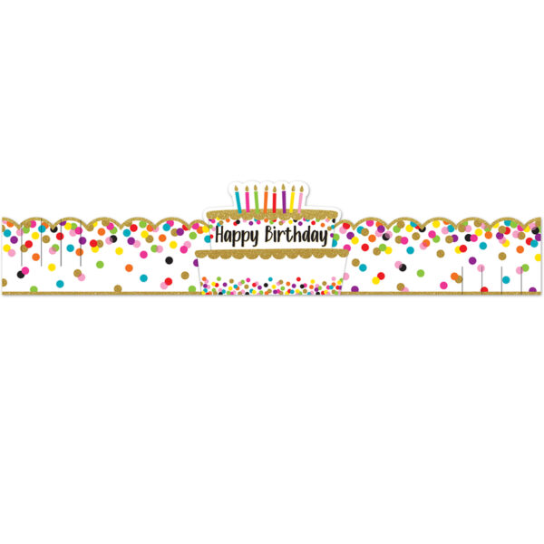 Confetti Happy Birthday Crowns, Pack of 30