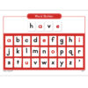 Magnetic Word Builder Boards with Magnetic Letters, 4 Boards