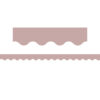 Light Mauve Scalloped Border Trim, 35 Feet Per Pack, 6 Packs