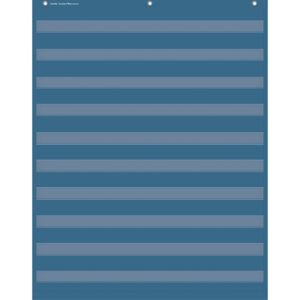 Slate Blue 10 Pocket Chart, 34" x 44"