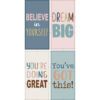 Calming Covers Ceiling Light Filters, 2' x 4', Be Positive, Pack of 4