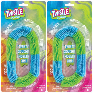 Twistle Squish, Aqua & Lime, Pack of 2