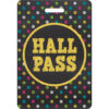 Chalkboard Brights Hall Pass with Lanyard, 4 Per Pack, 3 Packs