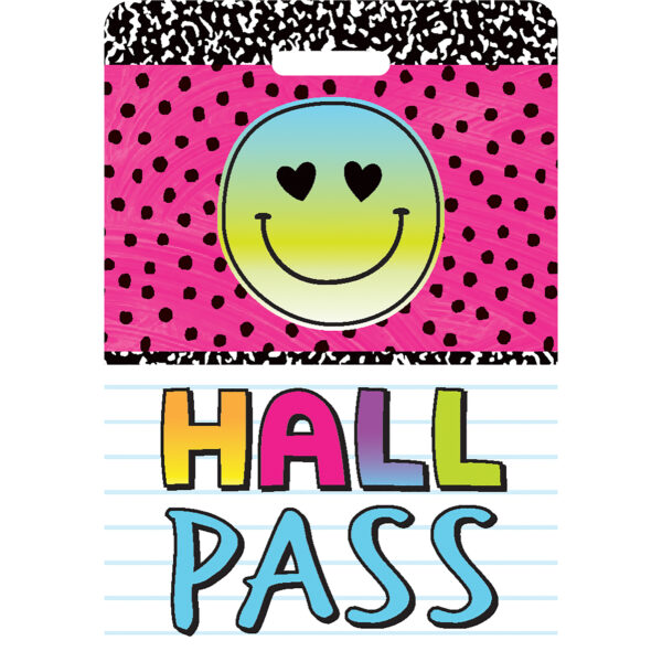 Brights 4Ever Hall Pass with Lanyard, 4 Per Pack, 3 Packs