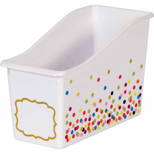 Confetti Plastic Book Bin, Pack of 3