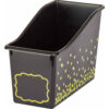 Black Confetti Plastic Book Bin, Pack of 3