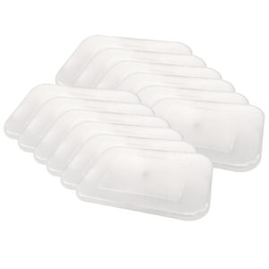 Clear Plastic Storage Bin Lid - Small, Pack of 12