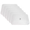 Clear Plastic Storage Bin Lid - Large, Pack of 6