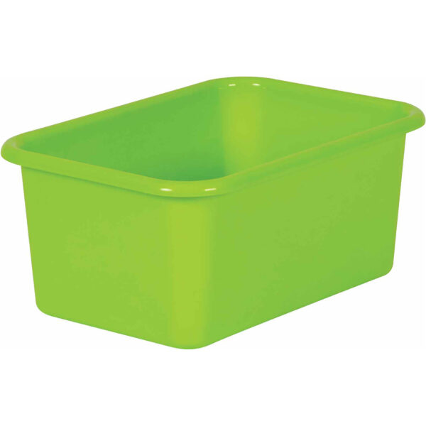 Lime Small Plastic Bin, Pack of 6