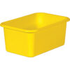 Yellow Small Plastic Storage Bin, Pack of 6