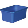 Blue Small Plastic Storage Bin, Pack of 6