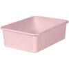 Blush Large Plastic Storage Bin, Pack of 3