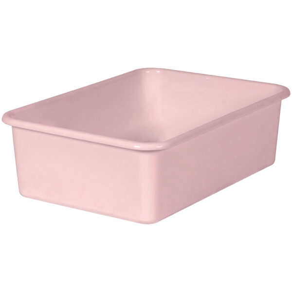 Blush Large Plastic Storage Bin, Pack of 3