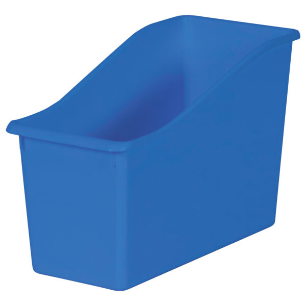 Blue Plastic Book Bin, Pack of 6