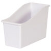 White Plastic Book Bin, Pack of 6