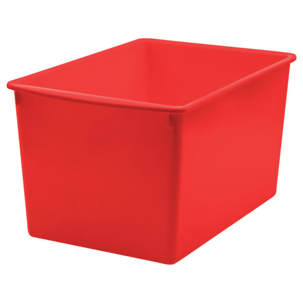 Red Plastic Multi-Purpose Bin, Pack of 3