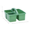 Eucalyptus Green Plastic Storage Caddy, Pack of 6