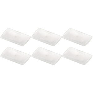 Multi-Purpose Bin Lid, Clear, Pack of 6