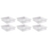 Large Plastic Letter Tray, Clear, Pack of 6