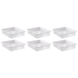 Large Plastic Letter Tray, Clear, Pack of 6