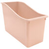 Blush Plastic Book Bin, Pack of 6