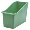 Eucalyptus Green Plastic Book Bin, Pack of 6