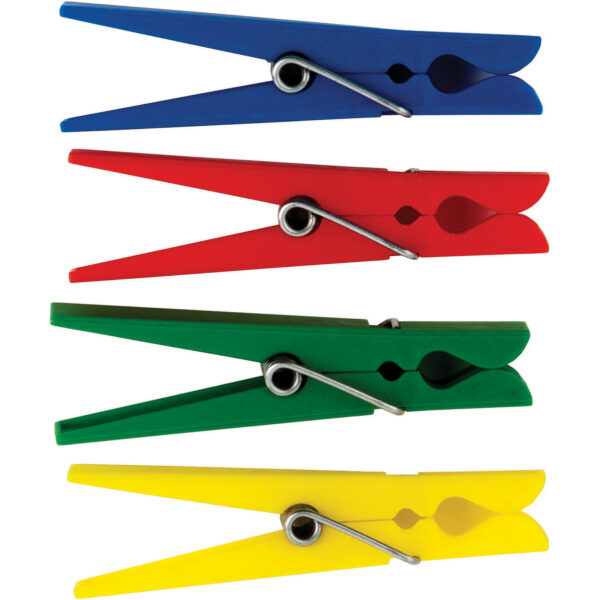 Plastic Clothespins, 40 Per Pack, 3 Packs