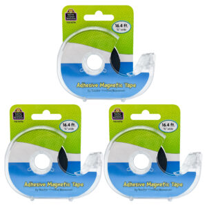 Adhesive Magnetic Tape, Pack of 3