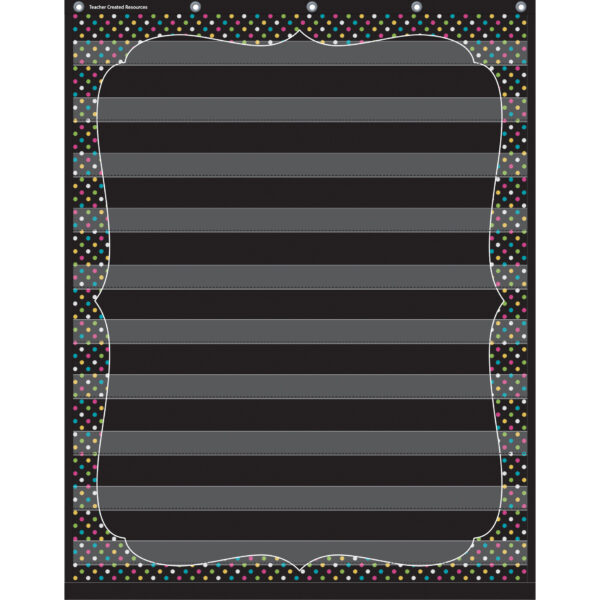 Chalkboard Brights 10 Pocket Chart