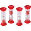 Sand Timer, Mini, 1 Minute, 4 Per Pack, 6 Packs