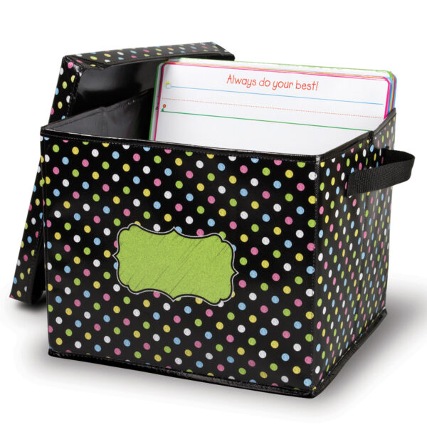 Chalkboard Brights Storage Box with Lid, Pack of 2